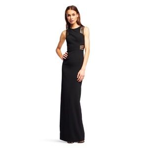NWT Aidan Mattox Floor Length Black Gown